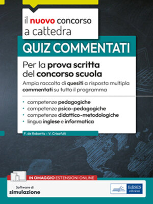 cover image of Quiz commentati per la prova scritta del concorso scuola